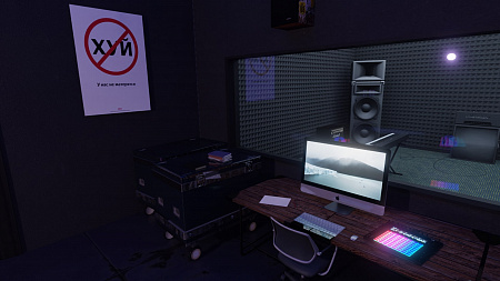 Music studio stage for Blender 3d